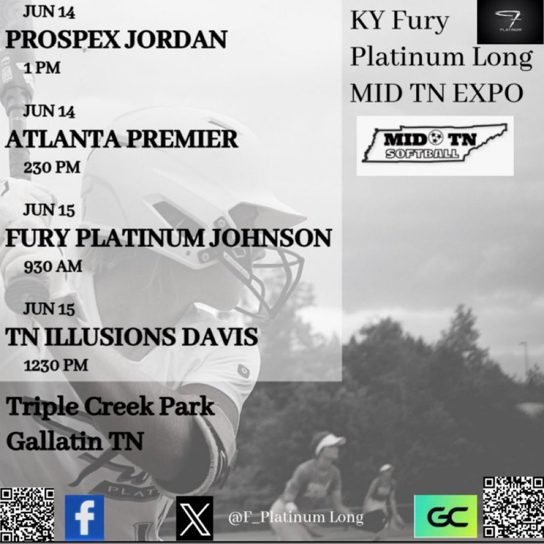 Ava Gish (@ava_gish_) on Twitter photo Schedule for this weekend in Tennessee. So excited to get back on the field with my fury family! Come out and watch if you can if not follow us on GC. <a href="/F_PlatinumLong/">KY Fury Platinum Long</a> <a href="/FuryPlatinum/">FuryPlatinumSoftballClub</a> Schedule for this weekend in Tennessee. So excited to get back on the field with my fury family! Come out and watch if you can if not follow us on GC. <a href="/F_PlatinumLong/">KY Fury Platinum Long</a> <a href="/FuryPlatinum/">FuryPlatinumSoftballClub</a>