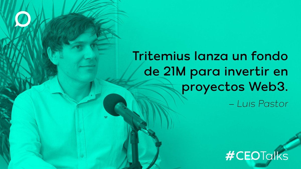 📢 Este martes en #CEOtalks: Luis Pastor, cofundador de <a href="/Tritemius3T/">Tritemius</a>  y <a href="/Alastria_/">Alastria Blockchain Ecosystem</a> .

Hablamos de #Web3 , #BlockchainTech  e #inversion  real. Spoiler: hay un fondo de 21M detrás.

🎧 Suscríbete para no perdértelo: bit.ly/40xoSVZ

#Startups #Podcast #CryptoEspaña