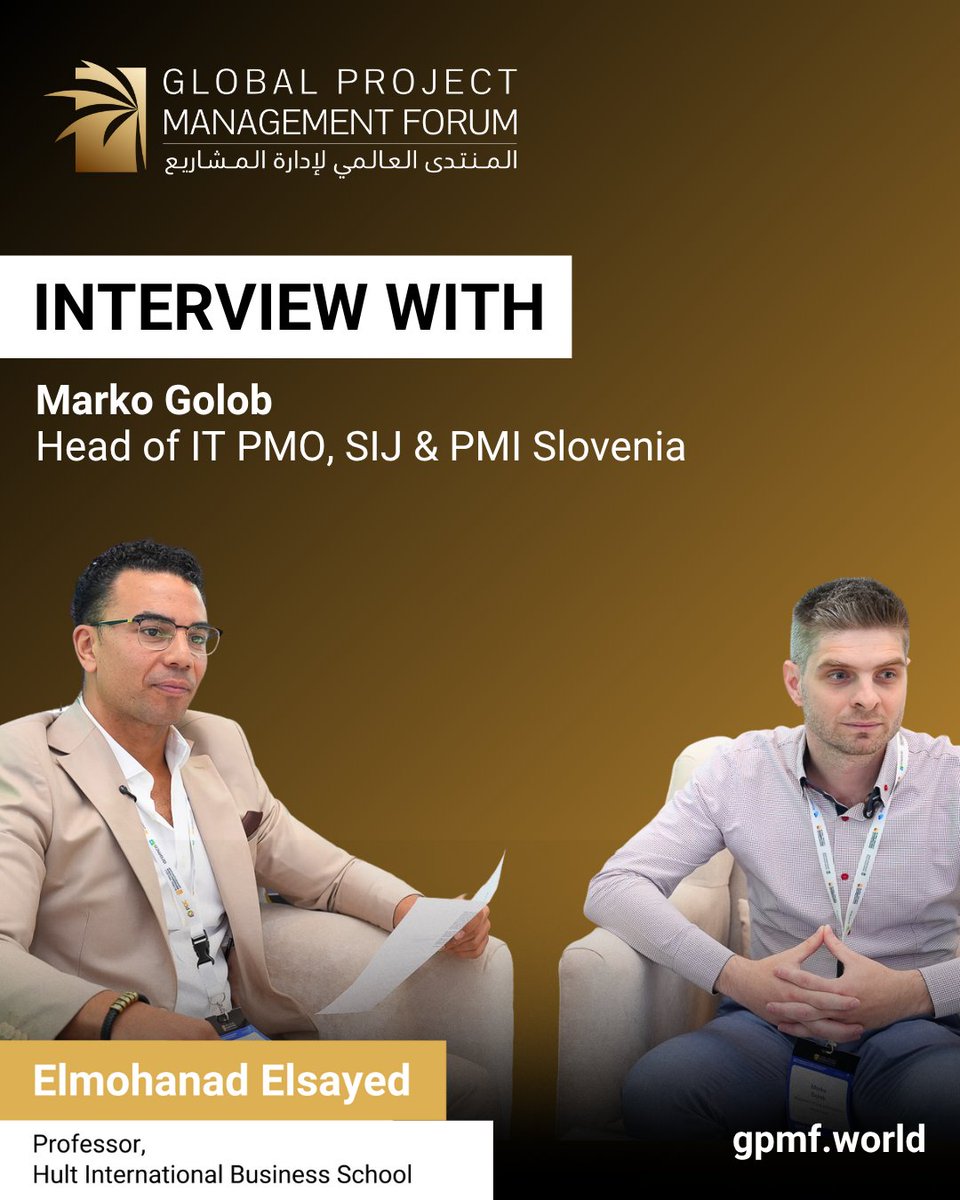 Global Project Management Forum (@gpmforum) on Twitter photo In this GPMF 2025 Speaker Interview, Marko Golob, PMP, Head of IT PMO at SIJ and President of <a href="/PMInstitute/">PMI</a> Slovenia, shares his personal journey from mechanical engineer to project leadership.
Full interview: youtu.be/VKNhO9BKCR8?si…
#ValueDrivenPM #ProjectManagement #GPMF2025 In this GPMF 2025 Speaker Interview, Marko Golob, PMP, Head of IT PMO at SIJ and President of <a href="/PMInstitute/">PMI</a> Slovenia, shares his personal journey from mechanical engineer to project leadership.
Full interview: youtu.be/VKNhO9BKCR8?si…
#ValueDrivenPM #ProjectManagement #GPMF2025