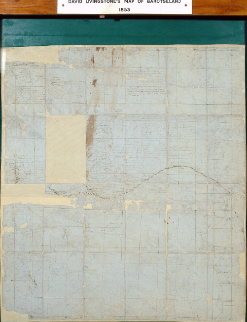 Hand-drawn map by David Livingstone charting his travels through Bartoseland. Read more about his life as a self-described 'missionary explorer' here: ow.ly/Hgxo50W5wLS #EYATravel
