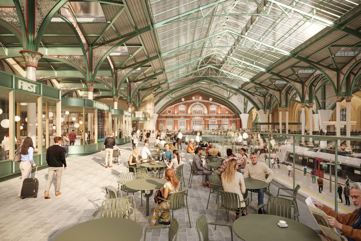 Network Rail proposes to install a huge amount of new retail within the Victorian listed train sheds - the oldest, most important parts of Liverpool St Station. There are independent cafes, pubs + food outlets just opposite the current entrances on Liverpool St and Bishopsgate.🧵
