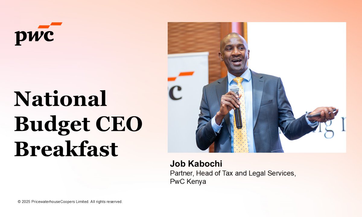 PwC_KE's tweet photo. The 2025 Budget Statement confirms it: no new taxes and no tax rate hikes! 

The jury is out on whether the proposed clamp-down on tax expenditure will have the desired tax base expansion and revenue mobilization. 

Read our bulletin here https://t.co/2Nc4ZLHO23 https://t.co/w9dKhOEpSp