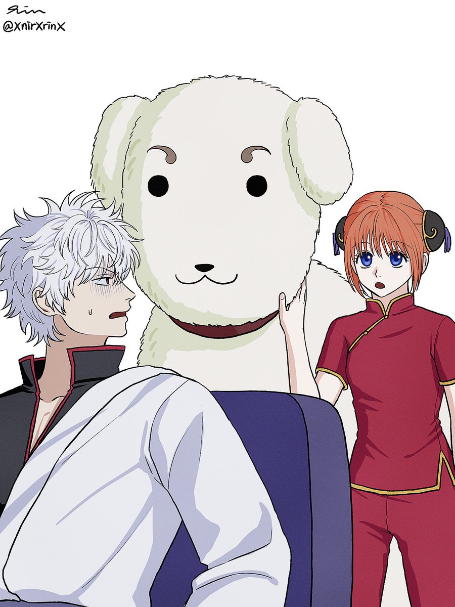 #銀魂 
긴토키&amp;카구라&amp;가나하루