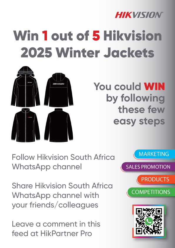 🔥 Warm Up Your Winter with Hikvision! 🔥
Stand a chance to WIN 1 of 5 Hikvision 2025 Winter Jackets! ❄️🧥
Once we reach 800 fans, 🏆 5 lucky winners will be wrapped in style with our premium 2025 Winter Jacket!
⏳ Don’t wait—enter now! Winners announced soon.