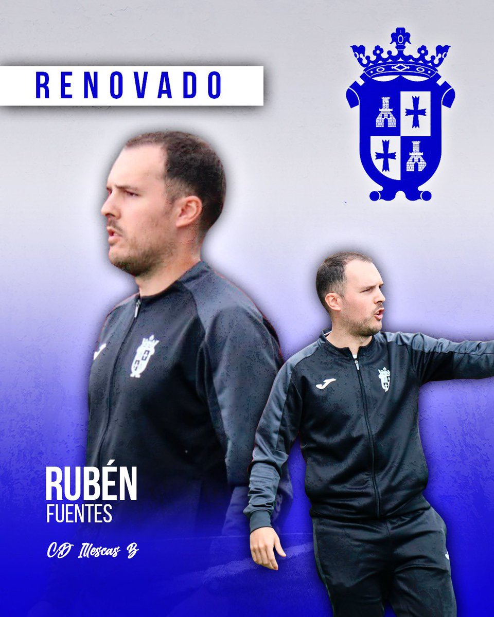 CanteraIllescas's tweet photo. ¡Rubén Fuentes (@rubbens_21) seguirá dirigiendo al filial! 👤

Nuestro técnico afronta el reto de la Preferente tras dos ascensos consecutivos en dos temporadas y media dirigiendo al equipo 👏🔛

¡A por ello Rubén! 🤍

#CanteraIllescana https://t.co/5S1SNZgGVX