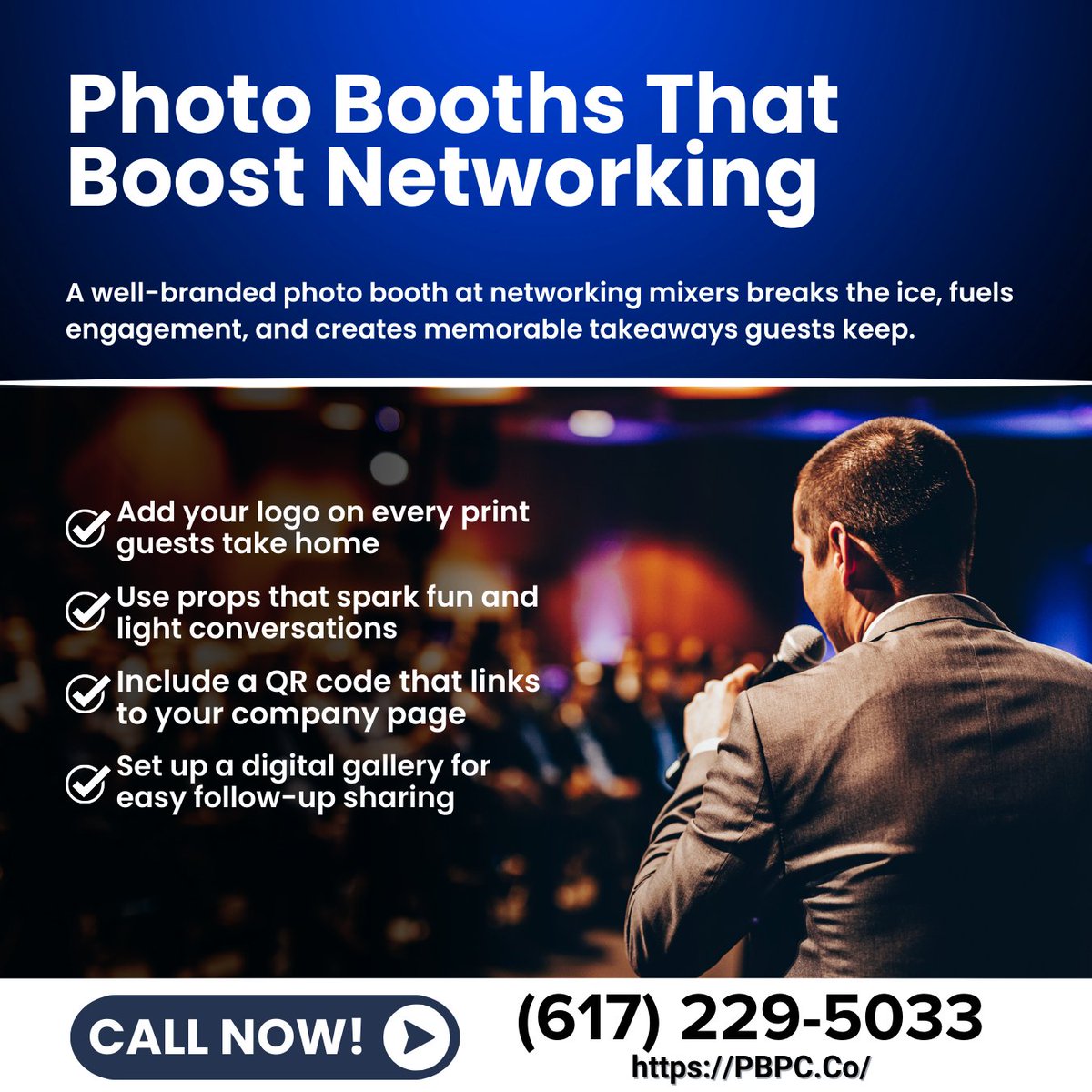 pbpc_co's tweet image. Turn networking into a party! A business mixer photo booth Cambridge MA by Photo Booth Picture Company builds real connections and brand buzz. Call (617) 229-5033. #CambridgeNetworking #PhotoBoothLeads #MixerMagic #BusinessMixer