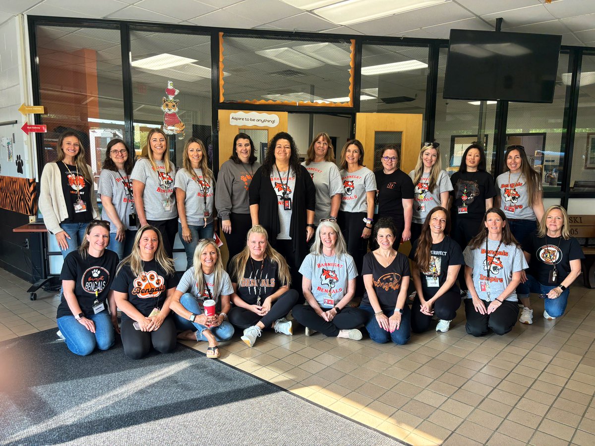 Last full day &amp; day 1 of our secret staff spiritwear! #BarnegatSchools #CollinsCubsRoar