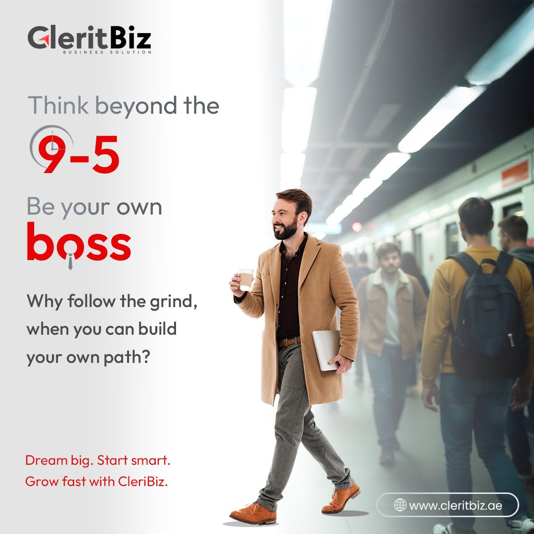 CleritBitz's tweet photo. 📣 Why follow the routine when you can lead your own journey?

💼 CleriBiz is here to help turn your dream into reality — from setup to scale-up.

📞 https://t.co/GhukdJkRZJ | +971 50 569 5100
✨ Dream big. Start smart. Grow fast with #CleriBiz.

#EntrepreneurLife #Business https://t.co/AFdvQXsrw7