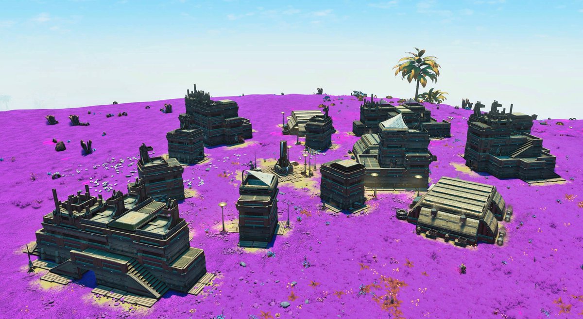 Settlements #NoMansSky #NMS <a href="/NoMansSky/">Sean Murray</a>  <a href="/hellogames/">Hello Games</a>