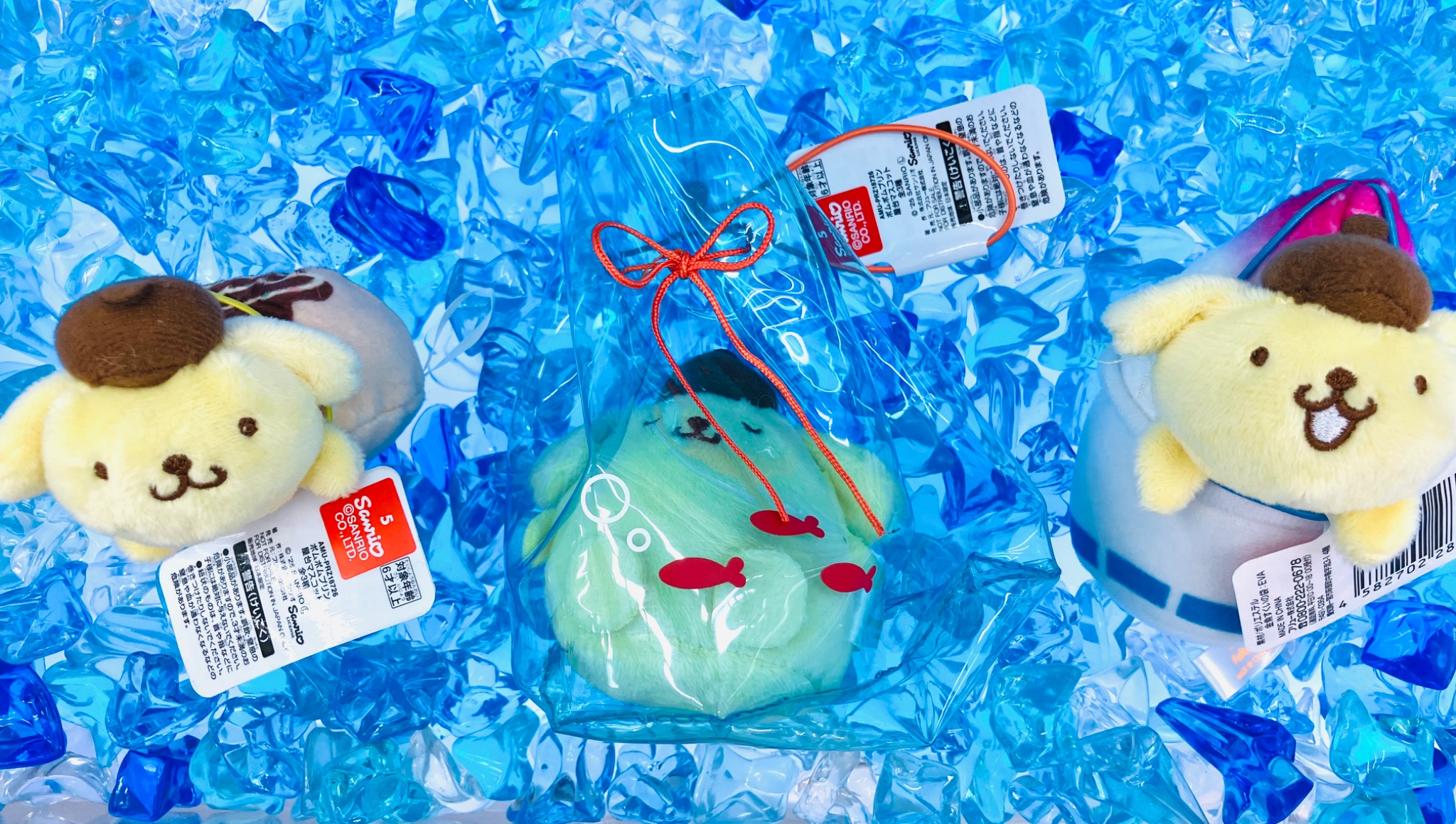 ポムポムプリン　屋台マスコット 『 金魚すくい 』17個セット① ポムポムプリン 屋台マスコット 金魚すくいver｜Yahoo!フリマ