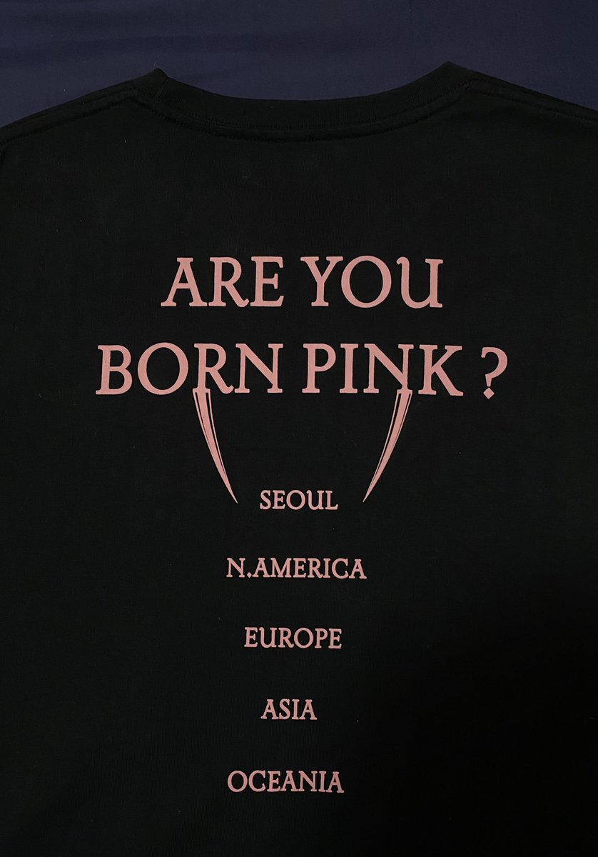 jida031's tweet photo. T-shirt Bornpink word tour  ของแท้ 1,190 ส่งฟรี #ตลาดนัดblackpink https://t.co/S0xaZU4cTK