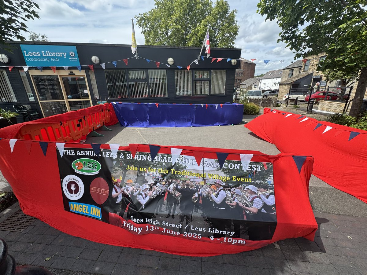 Bandstand ready… 
See you from 4pm
🎶🎵🎺