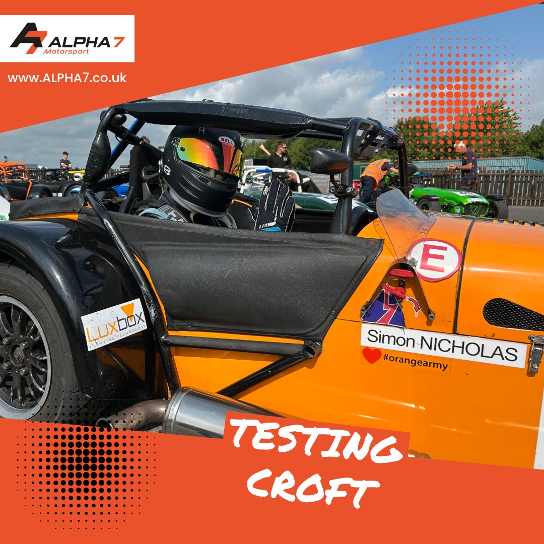 Alpha7Norfolk's tweet image. Simon on track for Croft Testing today - Looking cool. Love the tinted visor! 🏁 

#Alpha7Motorsport #135Class #TestingDay #RaceReady