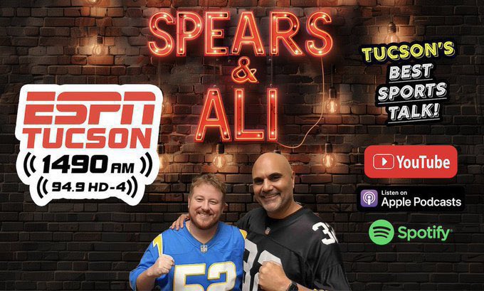 Happy Friday aka Game Day! ⚾️

Talking Arizona-Coastal Carolina at the College World Series, NBA Finals, U.S. Open and more on today’s Spears &amp; Ali from 7-9 a.m.! 

Listen on the ESPN Tucson app, espntucson.com, 1490-AM or the Spears &amp; Ali podcast! 👇 

📺 YouTube: