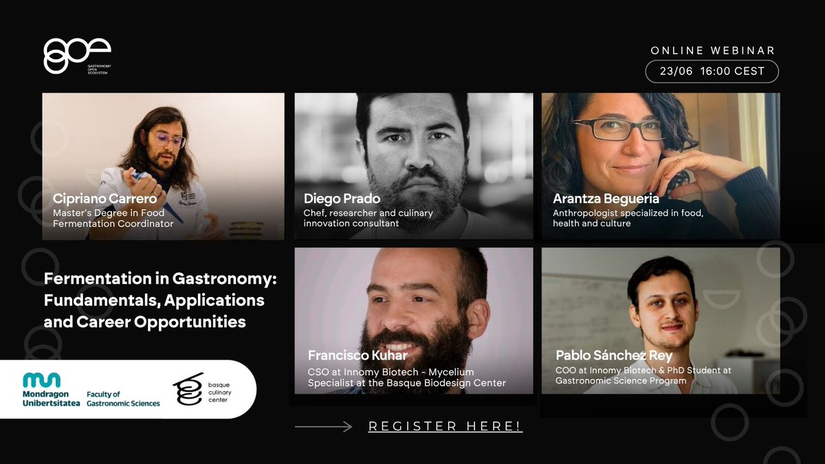 🧪🥖¿Te apasiona la Ciencia y la #Fermentación de Alimentos?  No te pierdas este webinar online con personas expertas que hablarán sobre los pilares clave, aplicaciones y salidas profesionales.
📅 Lunes, 23 junio
🕓 16:00 hs (CEST)
👄 En inglés
us06web.zoom.us/webinar/regist…