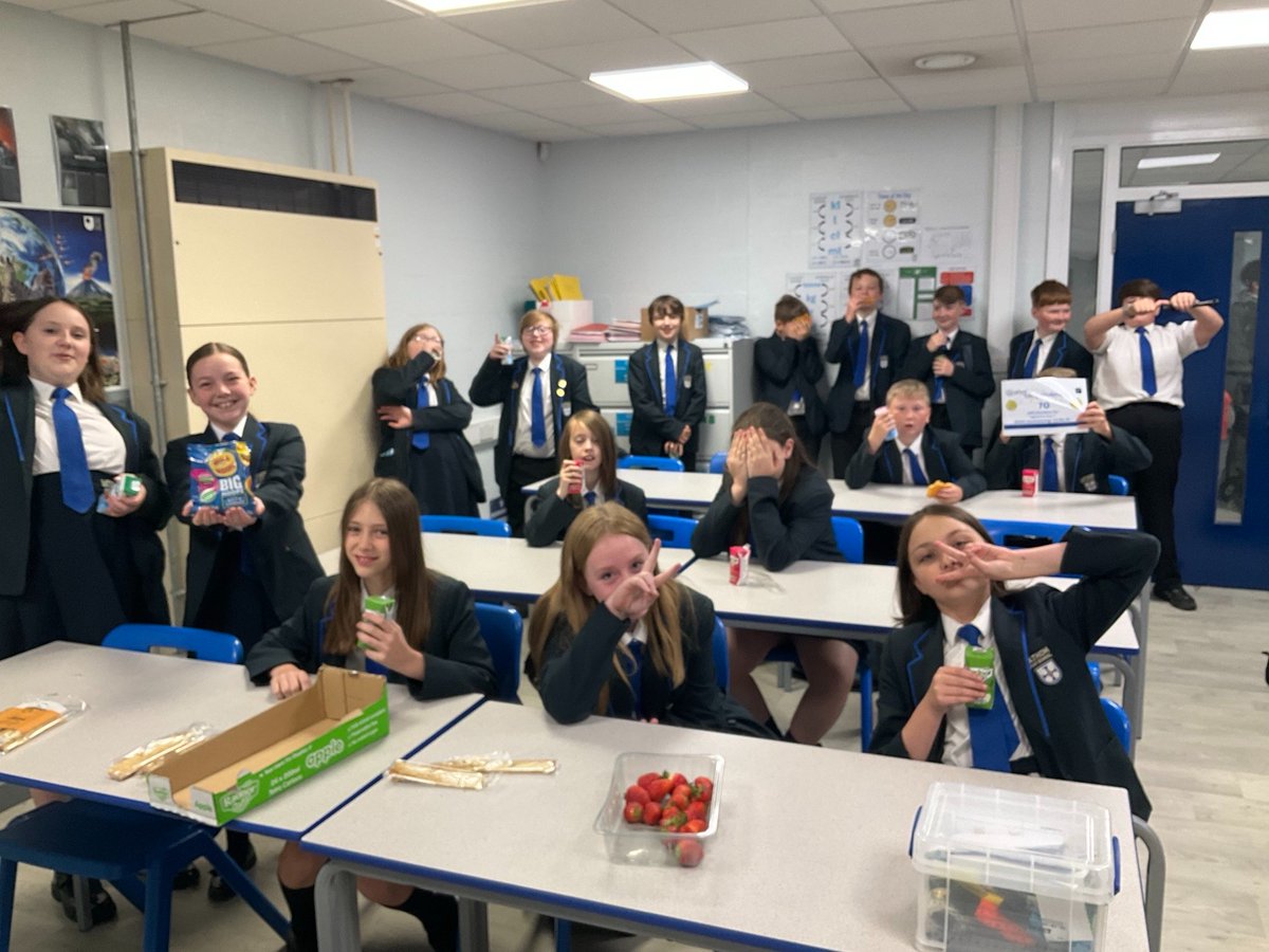 Year 7 Tutor Groups enjoying their rewards breakfasts! 🎉 👍 🥐 👏