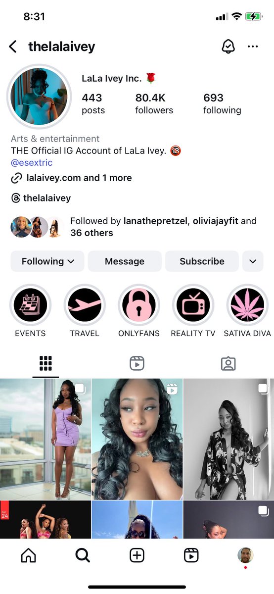 Follow <a href="/THELALAIVEY/">LaLa Ivey 🌹</a> and her Instagram Account #FollowFriday #FF #LalaIvey