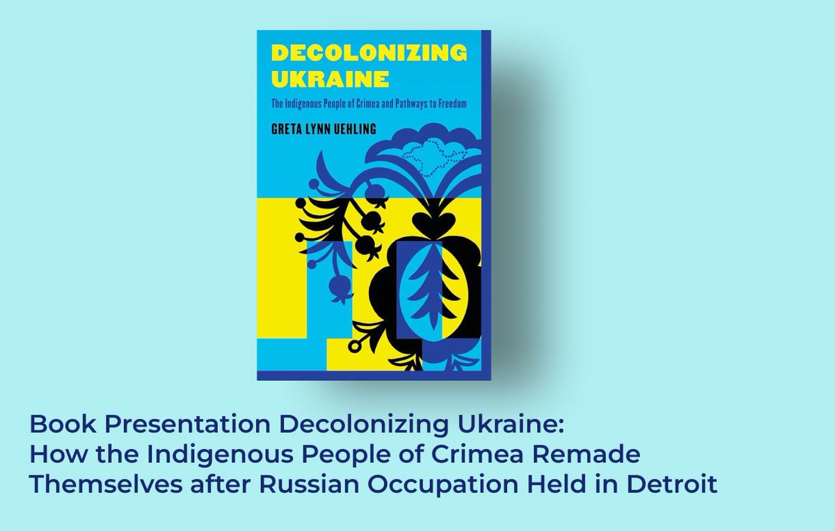 ⚡️ Today, during a gathering of the <a href="/ShevchenkoSoc/">Shevchenko Scientific Society USA 🌻</a> in Detroit, a presentation and discussion of the book Decolonizing Ukraine: How the Indigenous People of Crimea Remade Themselves after Russian Occupation by <a href="/UMich/">University of Michigan</a> professor Greta Lynn Uehling took place. 

The event was held as