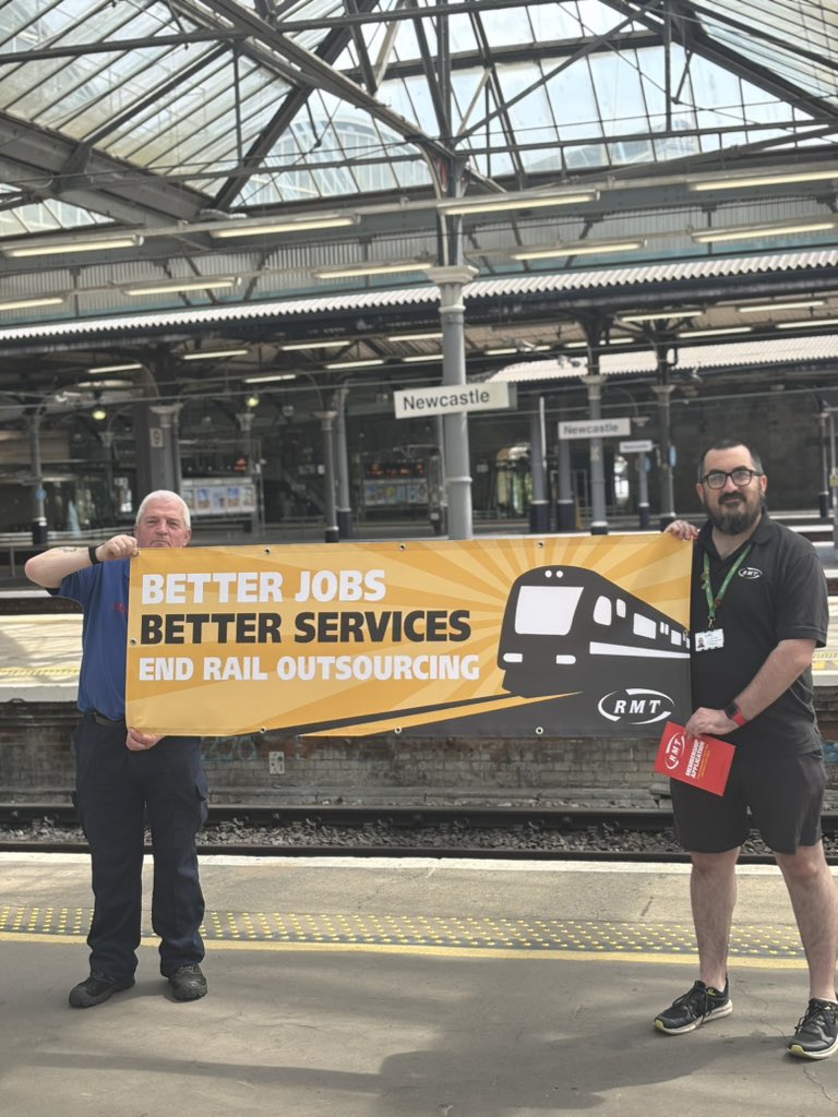 RMT Newcastle Rail & Catering Branch (@rmtnrc) on Twitter photo Rounding off  a whole week of recruitment and retention for Bob Crow organising week. Today focused on our outsourced members.  Our members are asking when the Labour government are going to start their promised “biggest wave of insourcing” 🤔. End two tier workforce! Rounding off  a whole week of recruitment and retention for Bob Crow organising week. Today focused on our outsourced members.  Our members are asking when the Labour government are going to start their promised “biggest wave of insourcing” 🤔. End two tier workforce!