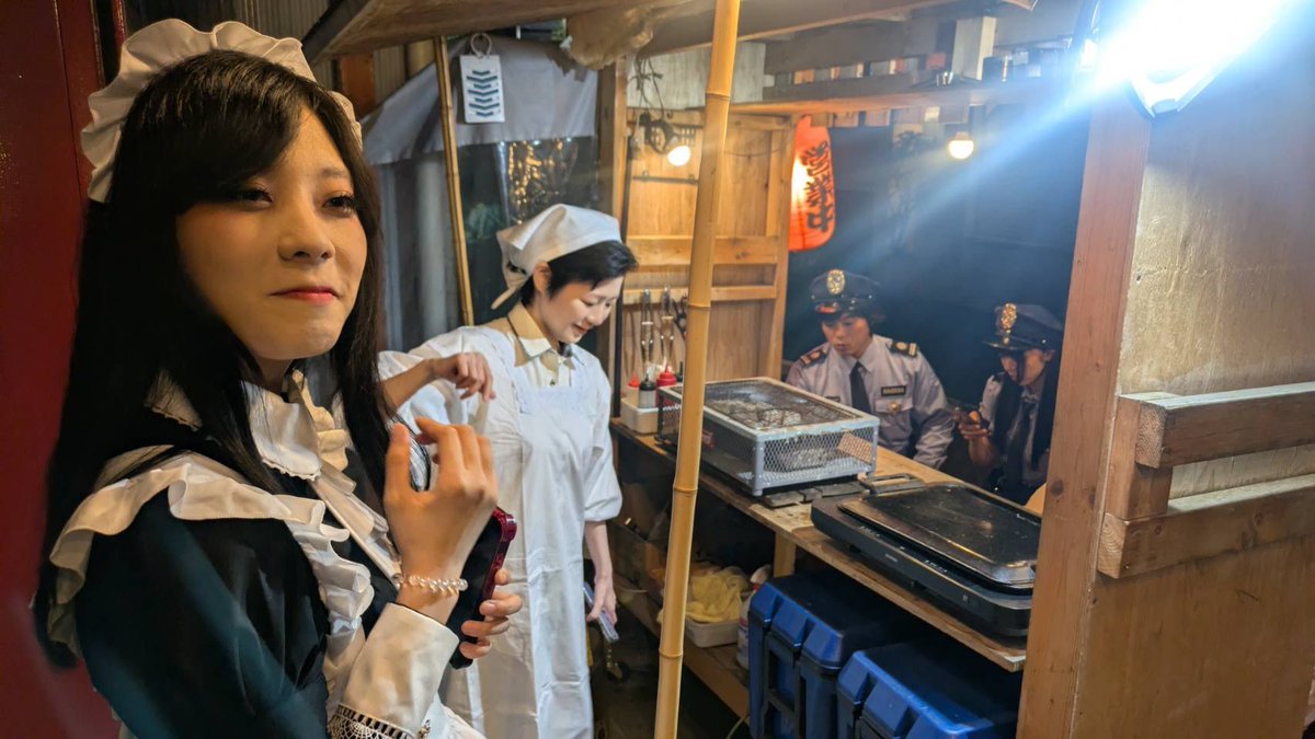 Mighty_Mai_T's tweet photo. 撮影中ざますぅー
4枚目は下手が過ぎる自撮り🤣🤣🤣
 #Cinema48TVproject
 #ナビビロック
 #サンテレビ https://t.co/OGrlpYbBDA