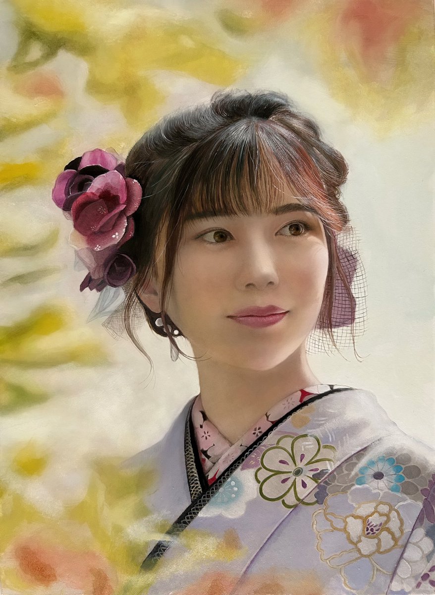「和を以て貴しと為す」6/20(金)〜23(月)
かわうそ画廊に2点出品します。
ご高覧頂けると幸いです🙇‍♀️

題名「紫の和」　F4号　 油彩

#絵画　#油彩　#油絵　#かわうそ画廊