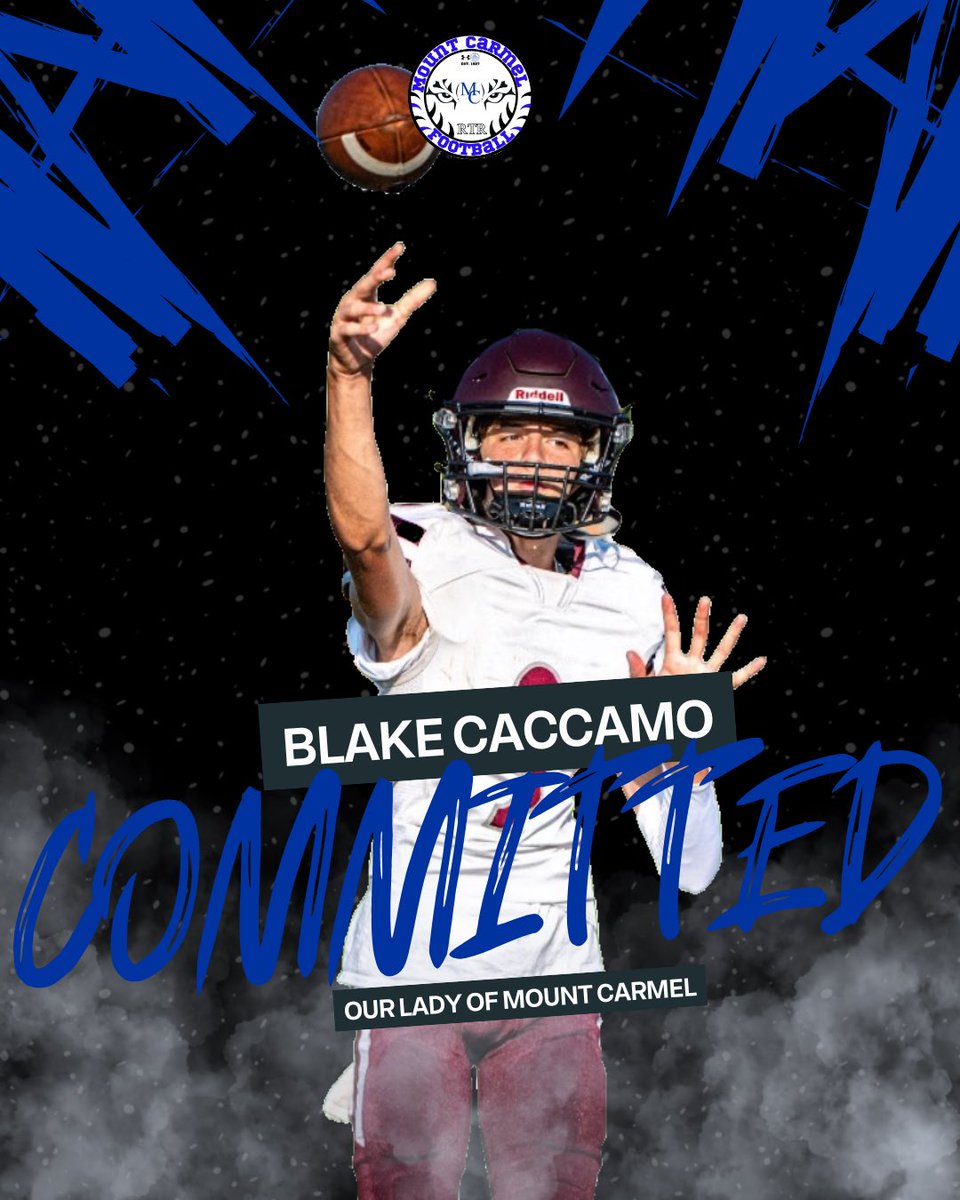 Excited to announce I will be finishing my high school career at Our Lady of Mount Carmel. 
Thank you <a href="/OLMC_CoachWard/">Josh Ward</a> 
#agtg
