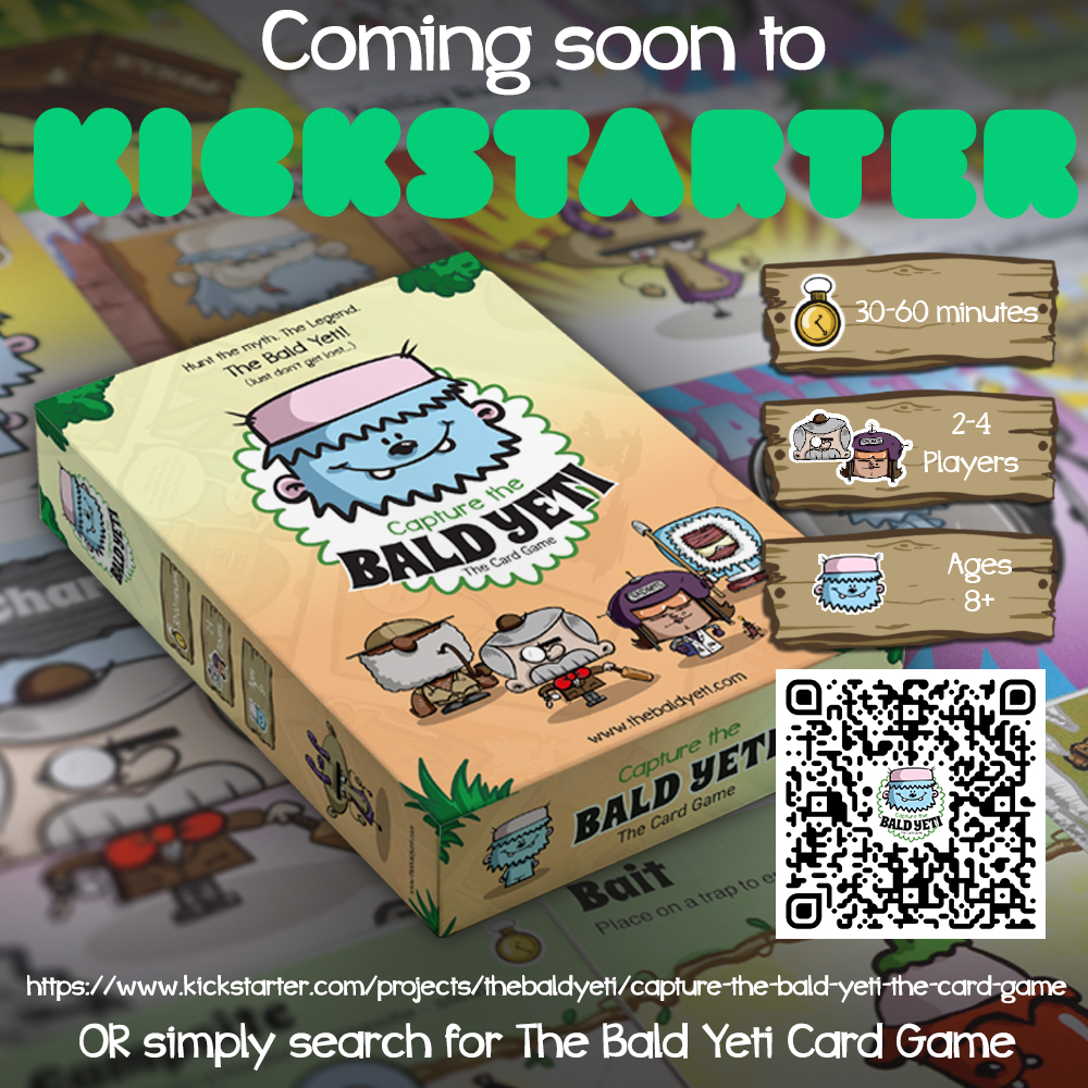 kev_brett's tweet image. 🌶🌶🌶🌶🌶🌶🌶🌶🌶🌶🌶🌶

Coming soon...

Please do sign up to be notified. 

kickstarter.com/projects/theba…

#kickstarter #cardgame #comingsoon #boardgames #crowdfunding #rewards #pledge #CaptureTheBaldYeti #baldyeti #boardgaming #boardgamecommunity #boardgamecouple #boardgamefamily