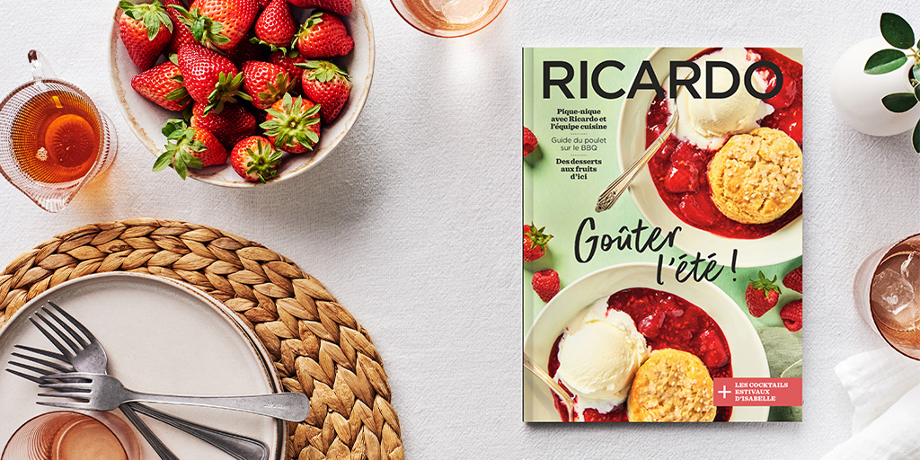 Des recettes à saveur estivale avec le magazine RICARDO! 🍓☀️

La belle saison des repas en plein air est arrivée. Par ici pour découvrir les dossiers du nouveau magazine : bit.ly/4n0CYYo