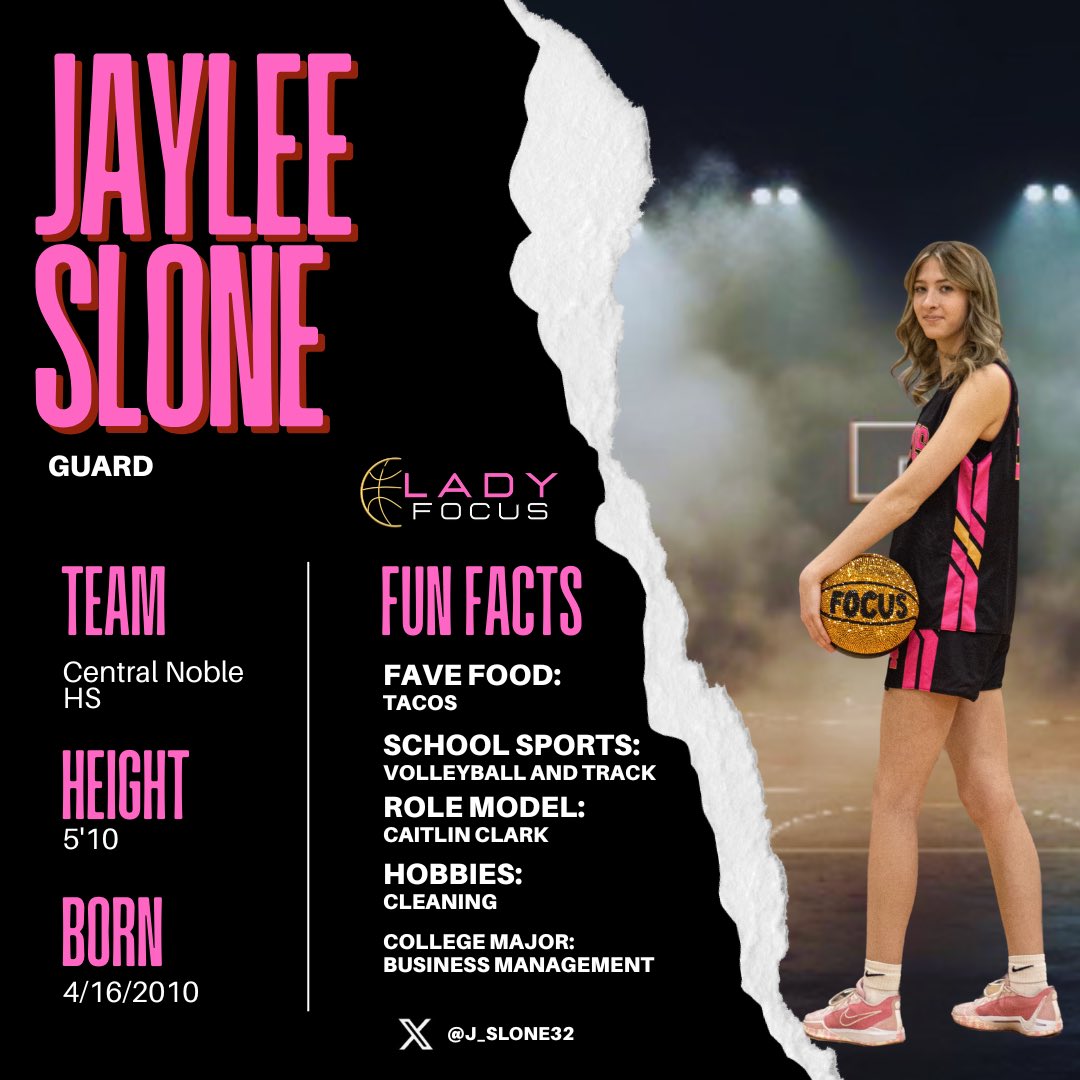 Lady Focus Premier_2028 (@lady_focus_2028) on Twitter photo This weeks #focusfriday is <a href="/j_slone32/">Jaylee_Slone32</a> 🤩 She tops our stat sheet in blocks and has a huge defensive presence with her length We’re thankful to have her as part of our program! Big things coming! #focusfriday <a href="/Team_FocusBB/">Team Focus Basketball</a> This weeks #focusfriday is <a href="/j_slone32/">Jaylee_Slone32</a> 🤩 She tops our stat sheet in blocks and has a huge defensive presence with her length We’re thankful to have her as part of our program! Big things coming! #focusfriday <a href="/Team_FocusBB/">Team Focus Basketball</a>