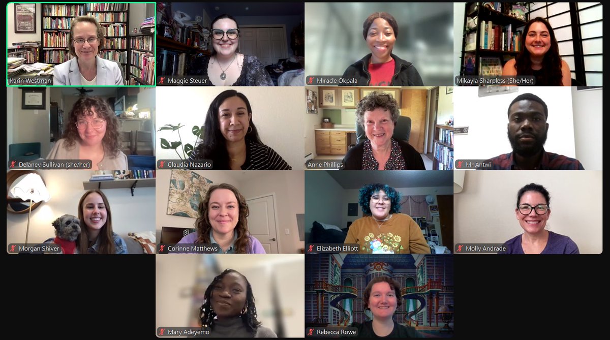 English Department (@englishkstate) on Twitter photo K-State English past and present at the Children's Literature Association <a href="/chlatweets/">Children's Lit Assoc</a> 2025 Virtual Conference -- a total of 14 K-Staters in attendance! Wonderful to see our current students & alums. <a href="/KStateArtSci/">K-State Arts and Sciences</a> <a href="/westmank/">Karin Westman</a> @corinne_kathryn <a href="/Rebecca_L_Rowe/">Dr. Rebecca Rowe</a> K-State English past and present at the Children's Literature Association <a href="/chlatweets/">Children's Lit Assoc</a> 2025 Virtual Conference -- a total of 14 K-Staters in attendance! Wonderful to see our current students & alums. <a href="/KStateArtSci/">K-State Arts and Sciences</a> <a href="/westmank/">Karin Westman</a> @corinne_kathryn <a href="/Rebecca_L_Rowe/">Dr. Rebecca Rowe</a>