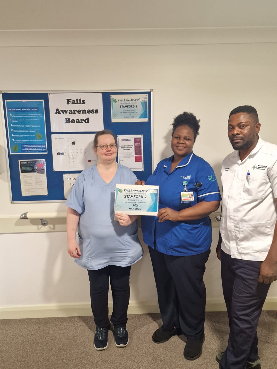 The Patient Experience Team (@tgicftptexp) on Twitter photo We would like to congratulate & recognise the hard work from all the staff on STAMFORD 2 in reducing the number of falls in May by 70% #ThinkFalls๐
<a href="/SusieR1/">Sue๐</a> <a href="/VickT75/">Victoria Thorne</a> <a href="/jacqui_burrow/">Jacqui Burrow</a> <a href="/falls_network/">UK Falls Prevention Network</a>
<a href="/tandgicft/">T&G Integrated Care</a> <a href="/Michell86248505/">Michelle Payne</a> <a href="/emmaloufrain/">Emma Frain ๐ RN DN QN</a> <a href="/amakepeace1/">antony makepeace</a> We would like to congratulate & recognise the hard work from all the staff on STAMFORD 2 in reducing the number of falls in May by 70% #ThinkFalls๐
<a href="/SusieR1/">Sue๐</a> <a href="/VickT75/">Victoria Thorne</a> <a href="/jacqui_burrow/">Jacqui Burrow</a> <a href="/falls_network/">UK Falls Prevention Network</a>
<a href="/tandgicft/">T&G Integrated Care</a> <a href="/Michell86248505/">Michelle Payne</a> <a href="/emmaloufrain/">Emma Frain ๐ RN DN QN</a> <a href="/amakepeace1/">antony makepeace</a>