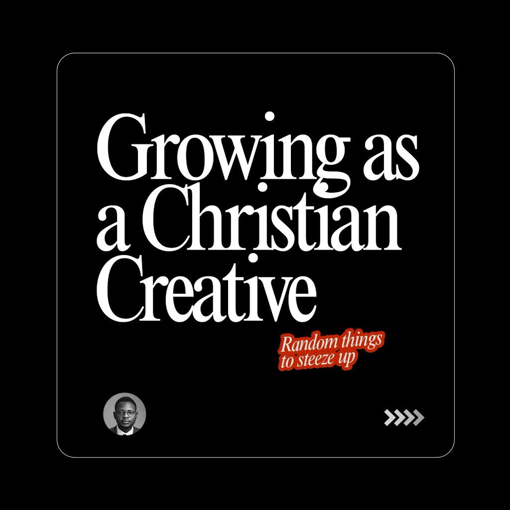 seyiimakanjuola's tweet image. Random but real reminders for every Christian creative out here grinding, glowing, and growing.

You don’t have to carry the world, just carry what God gave YOU.

#ChristianCreative #NaijaBeliever #FaithAndDesign #HolySpiritSteeze