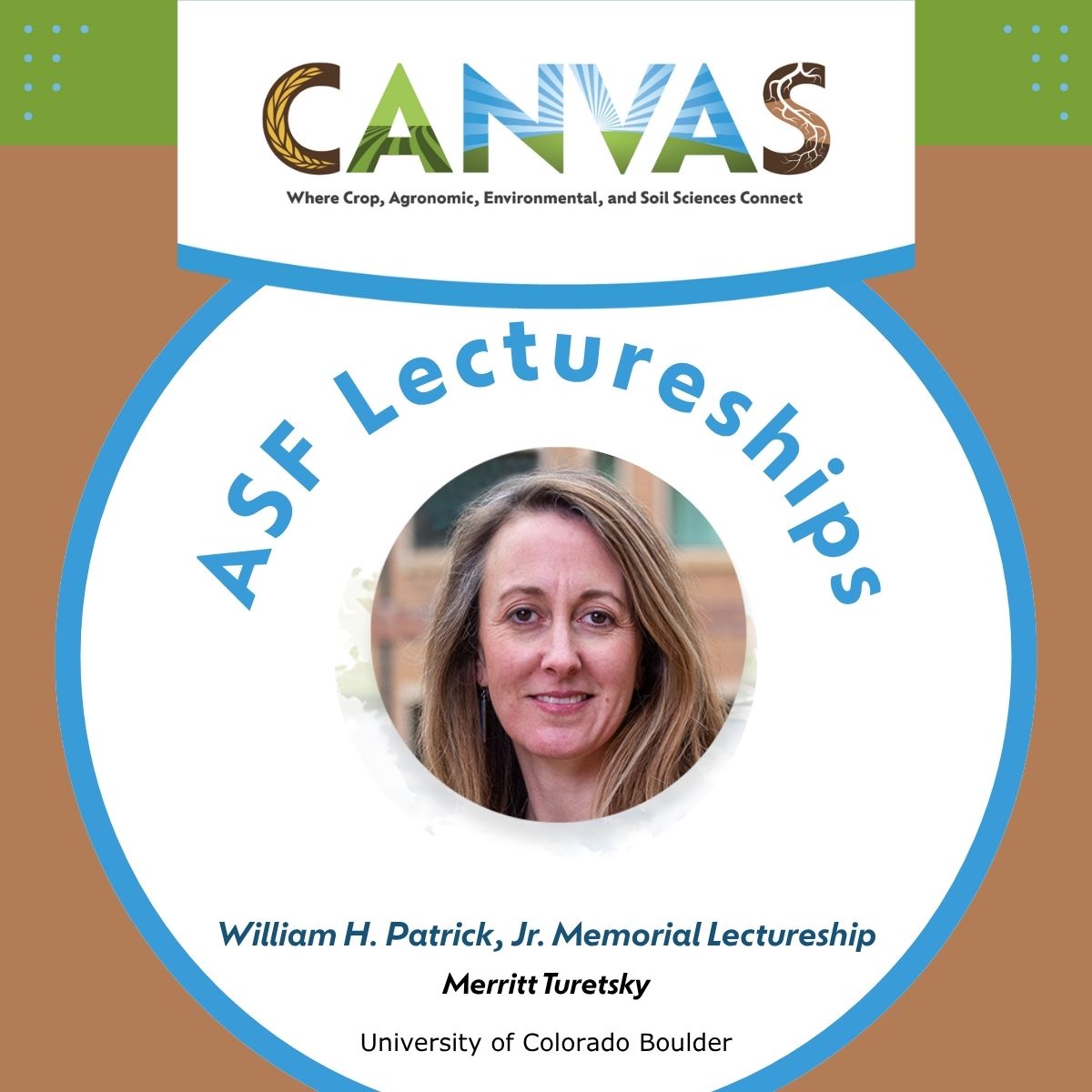 Agronomy, Crop, and Soil Science Societies (@asa_cssa_sssa) on Twitter photo Say hello 👋 to <a href="/queenofpeat/">Dr. Merritt Turetsky</a> from <a href="/CUBoulder/">CU Boulder 🦬</a>, recipient of the William H. Patrick, Jr. Memorial Lectureship. Learn more about ASF Lectureships at #CANVAS25: ow.ly/a6oh50W7TBB
#ArcticSecurity #WomenInScience #Lectureship #EnvironmentalResearch #AcademicLeadership Say hello 👋 to <a href="/queenofpeat/">Dr. Merritt Turetsky</a> from <a href="/CUBoulder/">CU Boulder 🦬</a>, recipient of the William H. Patrick, Jr. Memorial Lectureship. Learn more about ASF Lectureships at #CANVAS25: ow.ly/a6oh50W7TBB
#ArcticSecurity #WomenInScience #Lectureship #EnvironmentalResearch #AcademicLeadership