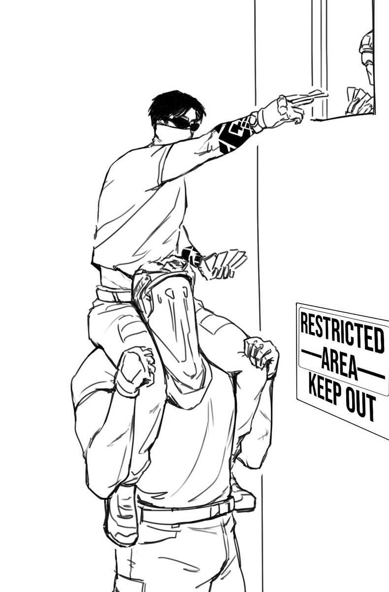 sheepy1900's tweet image. Might color later #korangi #konig #horangi #cod
