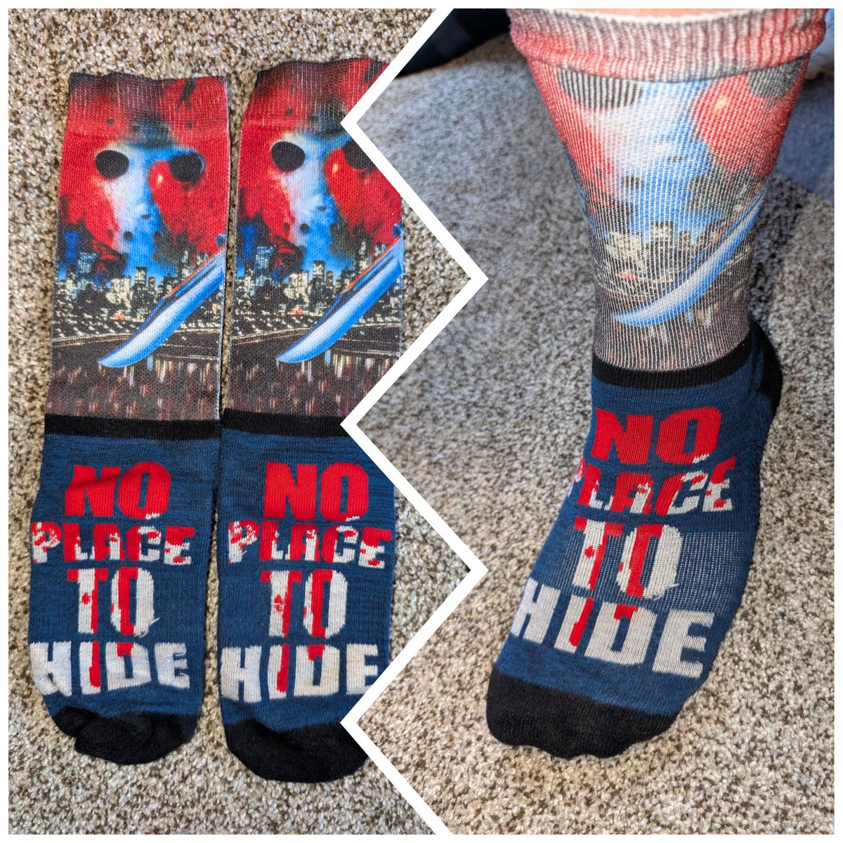 MCT_79's tweet image. It is both #FunSockFriday and #FridayThe13th today! #StaySafe