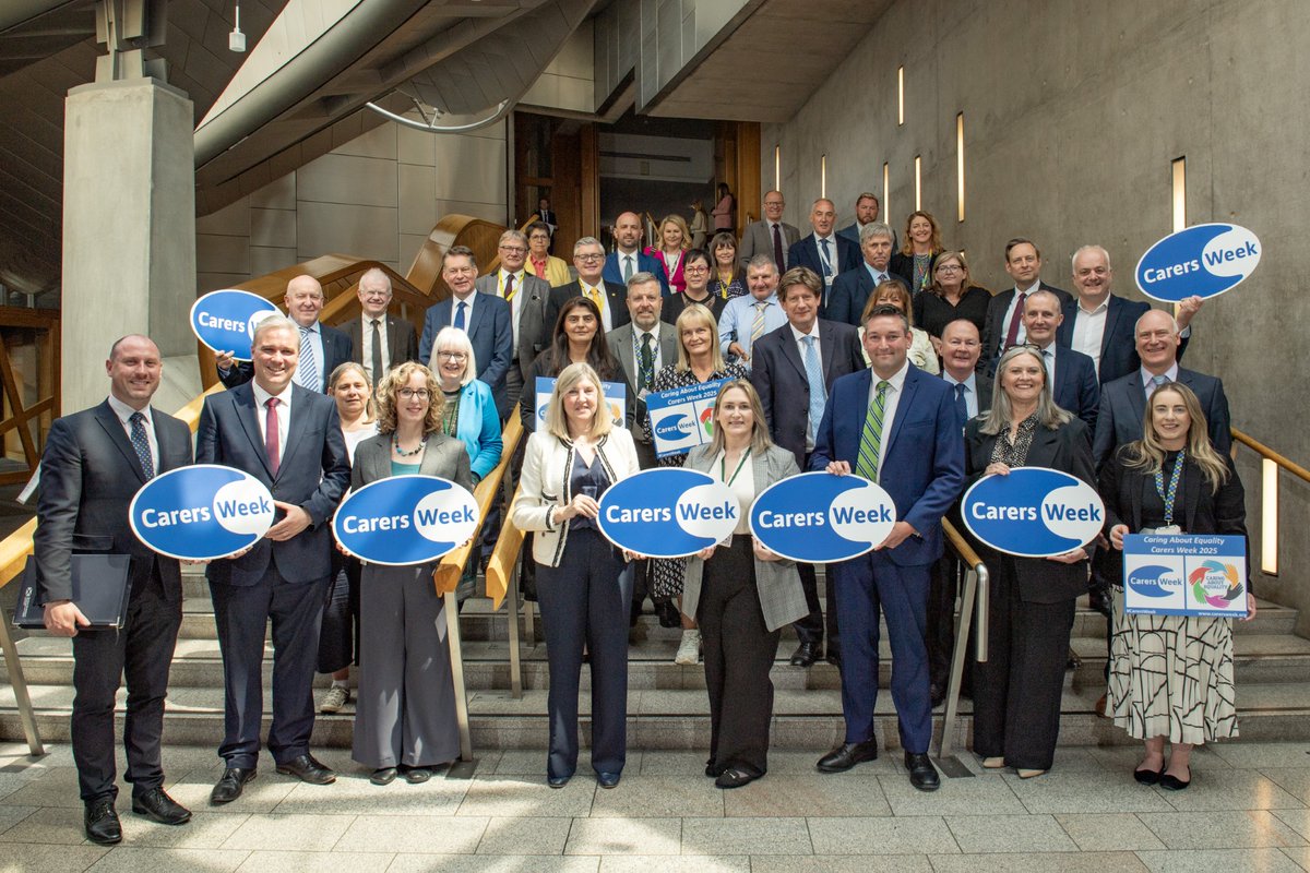 Age Scotland Dementia (@agescotdementia) on Twitter photo Thank you to <a href="/CarersScotland/">Carers Scotland</a> for organising yesterdays photocall at the Scottish Parliament to mark #CarersWeek. 💙
Our Head of Dementia, Anna Clements, was proud to attend alongside <a href="/CarersTrustScot/">Carers Trust Scotland</a>, <a href="/MNDScotland/">MND Scotland</a> & <a href="/OxfamScotland/">Oxfam Scotland</a> Standing together for #CaringAboutEquality. Thank you to <a href="/CarersScotland/">Carers Scotland</a> for organising yesterdays photocall at the Scottish Parliament to mark #CarersWeek. 💙
Our Head of Dementia, Anna Clements, was proud to attend alongside <a href="/CarersTrustScot/">Carers Trust Scotland</a>, <a href="/MNDScotland/">MND Scotland</a> & <a href="/OxfamScotland/">Oxfam Scotland</a> Standing together for #CaringAboutEquality.
