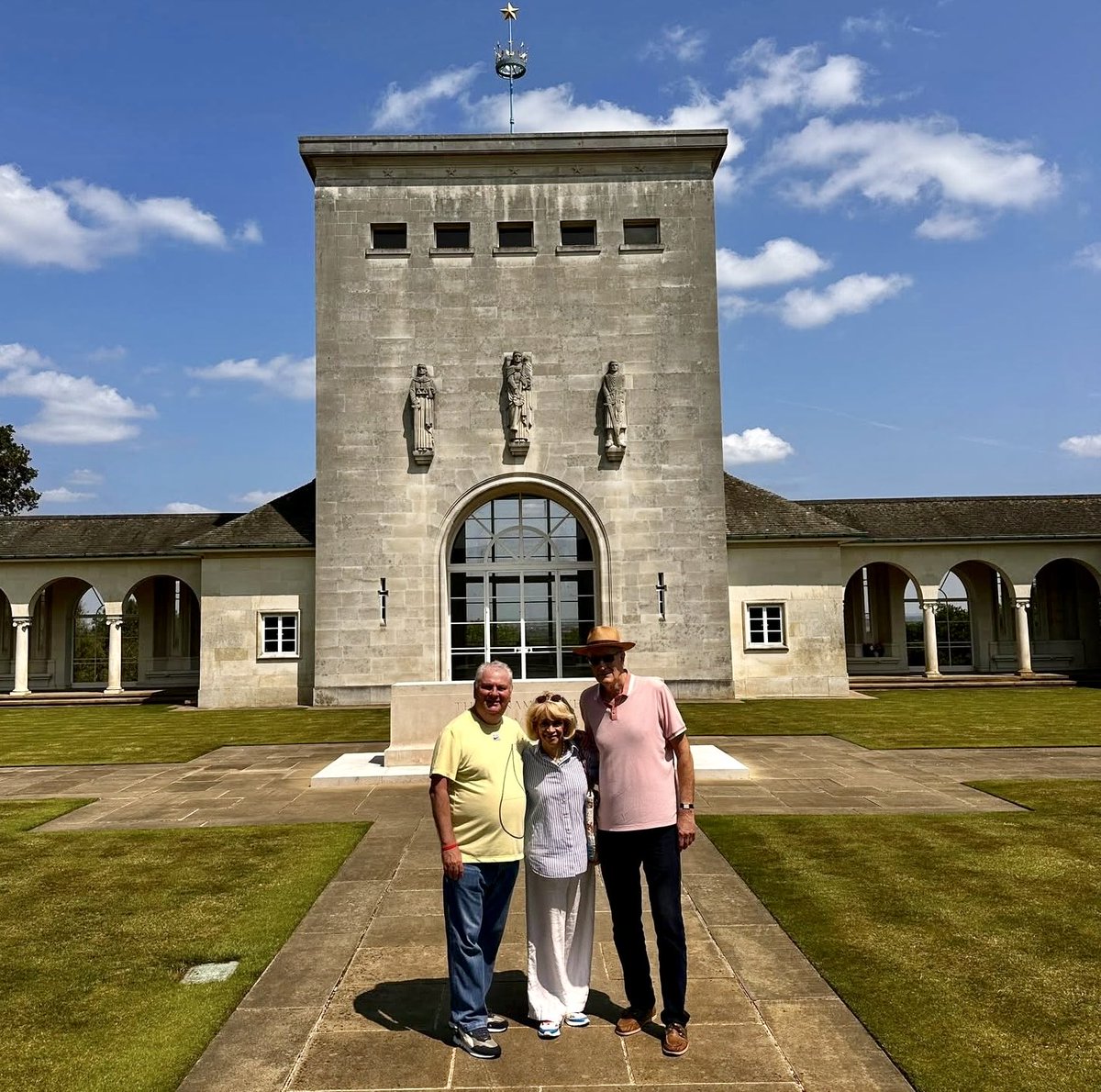 With the brilliant John Martin at the RAF memorial in Runnymede.