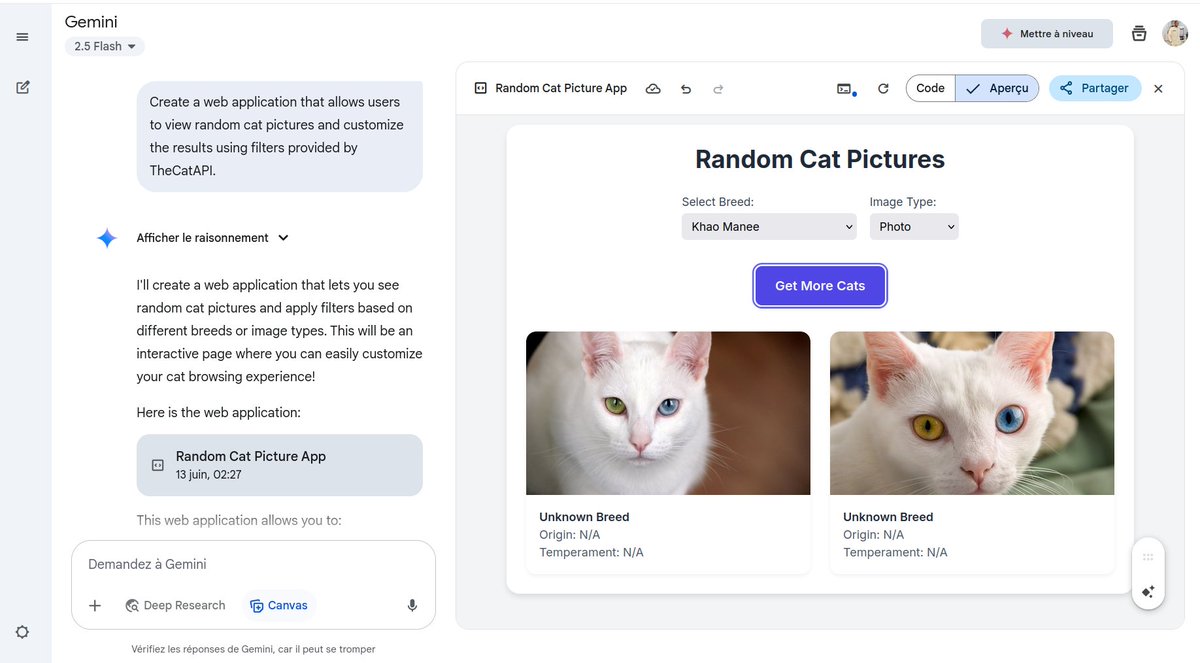 semperfi_13's tweet image. 𝗕𝘂𝗶𝗹𝘁 𝗮 𝘄𝗲𝗯 𝗮𝗽𝗽 𝘂𝘀𝗶𝗻𝗴 𝗧𝗵𝗲𝗖𝗮𝘁𝗔𝗣𝗜

#ALX_AIDEV @alx_africa @julienbarbier42 @kalibetre