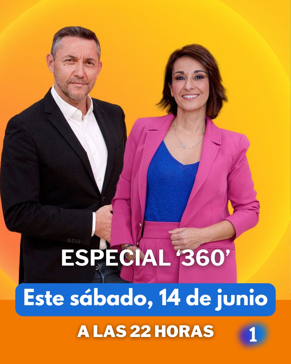RTVE Comunicación y Participación (@rtve_com) on Twitter photo Este sábado 14, especial ‘360’, conducido por <a href="/addelagonzalez/">Adela González Acuña</a> y <a href="/Ruiz_Noticias/">Javier Ruiz</a> a las 22:00 horas en <a href="/La1_tve/">La 1</a>
rtve.es/n/16623770 Este sábado 14, especial ‘360’, conducido por <a href="/addelagonzalez/">Adela González Acuña</a> y <a href="/Ruiz_Noticias/">Javier Ruiz</a> a las 22:00 horas en <a href="/La1_tve/">La 1</a>
rtve.es/n/16623770