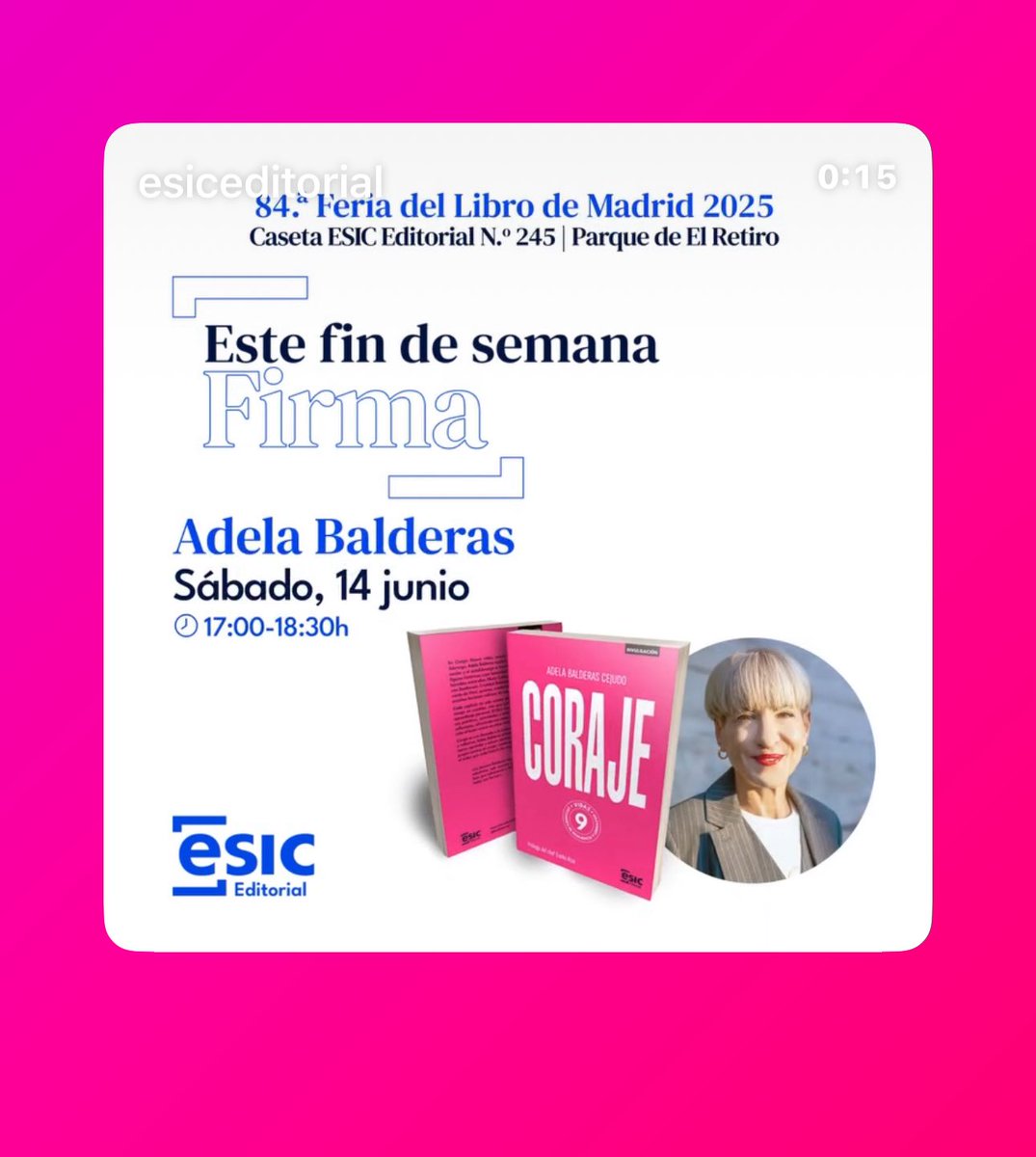 Fin de semana ilusionante. Gracias <a href="/EsicEditorial/">ESIC Editorial</a>