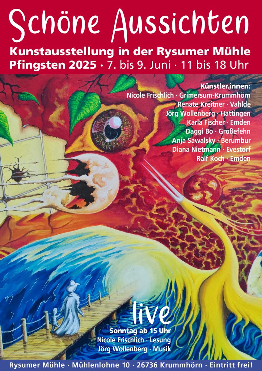 TeufelzWerk's tweet photo. Moin mitnanner,
nach aufregenden und vor allem lustigen Tagen in der Mühle, melde ich mich zurück.
Trotz des schlechten Wetters hatten wir viele interessierte Gäste und der Mühlentag am Pfingstmontag setzte noch einen drauf.
https://t.co/88uu3uc0KA
#Kunst #art #Mühle #Rysum https://t.co/ZhFQk6pdgO
