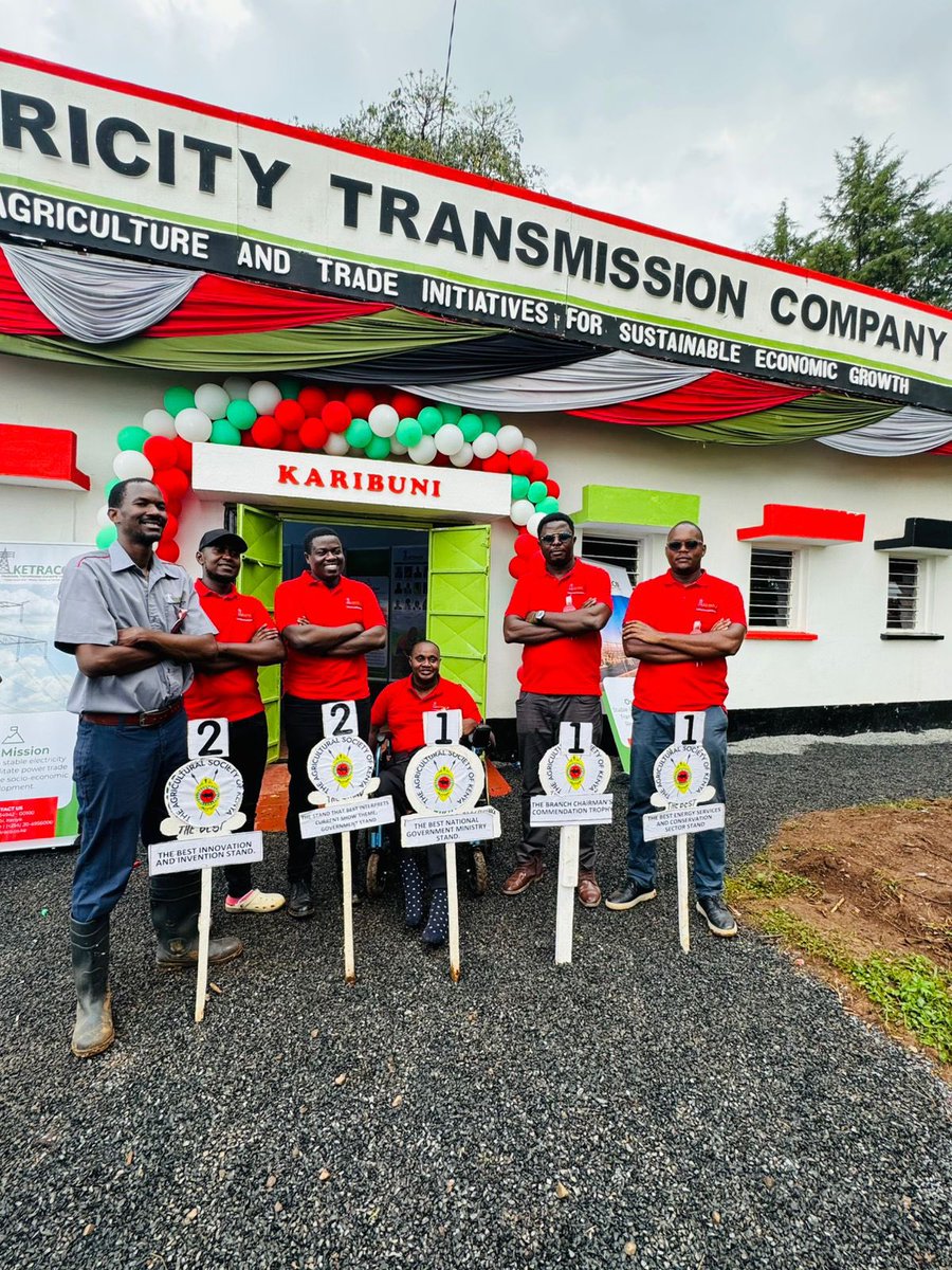 KETRACO1's tweet image. KETRACO DOMINATES THE KAKAMEGA ASK SHOW 2025!
Power. Innovation. Impact. That’s what KETRACO brought to the arena — and the judges took notice!
Top Honours:
- Branch Chairman’s Commendation Trophy
- Best Energy Services & Conservation Sector Stand
- Best National Government…