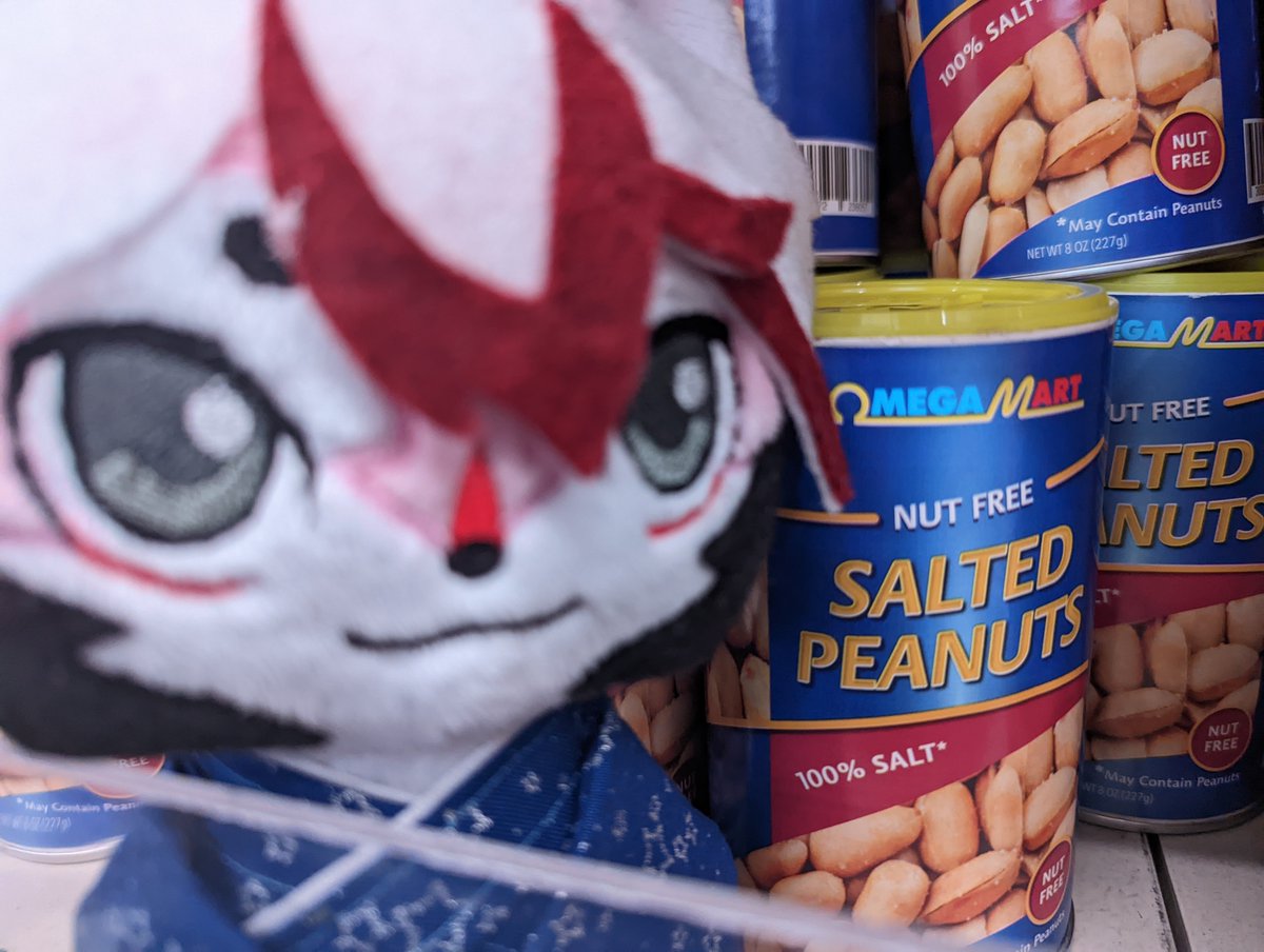 Hoping your #fursuitfriday this November isn't nut-free and definitely unsalty.
