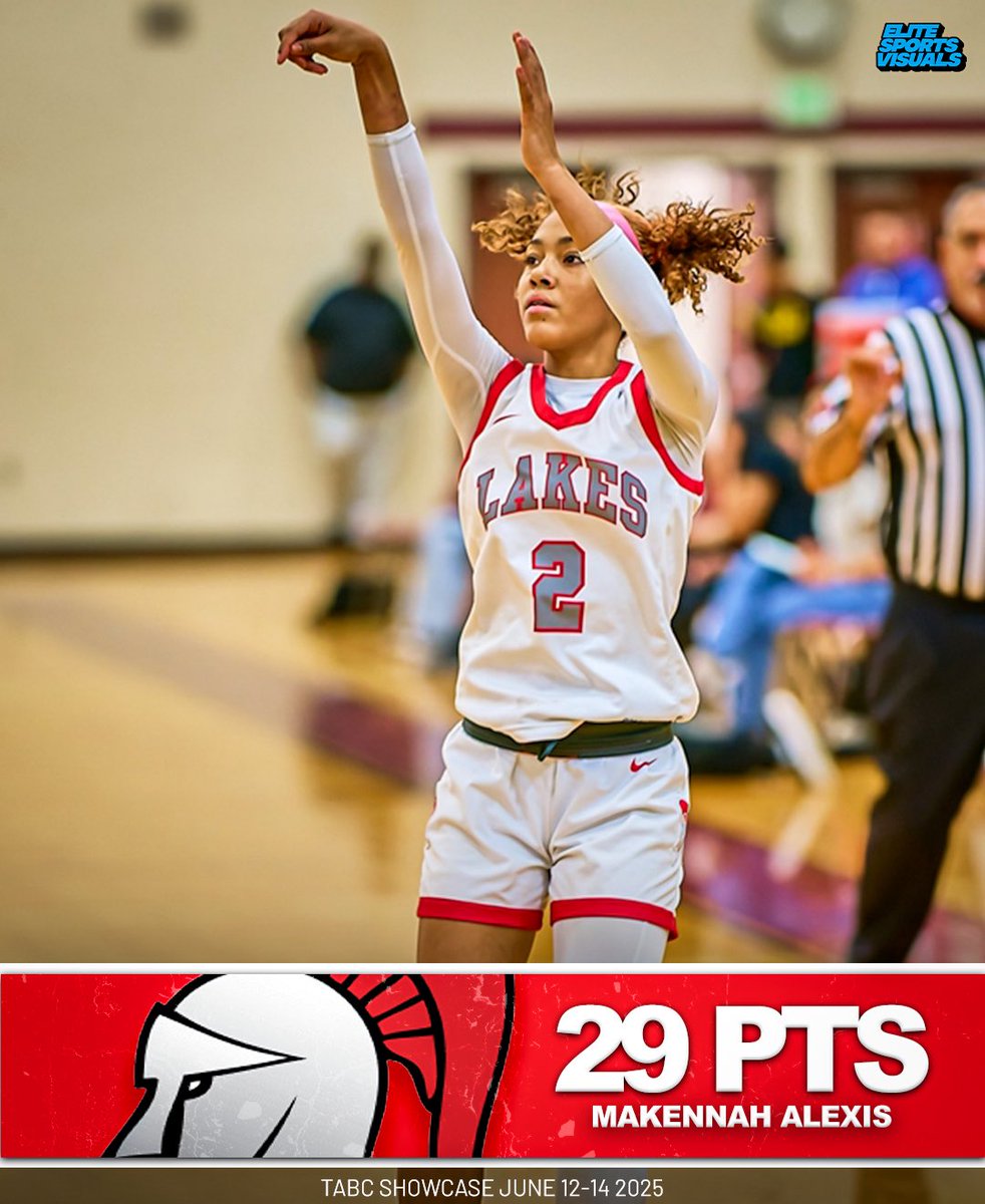 ‘26 Makennah Alexis and Cypress Lakes defeats San Marcos, and goes 3-0 on the weekend. Alexis dropped 29 points, and averaged 25.0 PPG in 3 games.

#YouAreElite #EliteSportsVisuals <a href="/Tabchoops/">𝙏𝘼𝘽𝘾🏀📋</a>