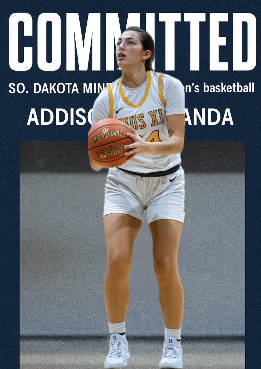 AddisonM_30's tweet image. Change of plans- I’m so excited to announce my commitment to South Dakota School of Mines and Technology! Thank you Coach Bachand so much for this opportunity. Go Hardrockers! ⛏️🥳
