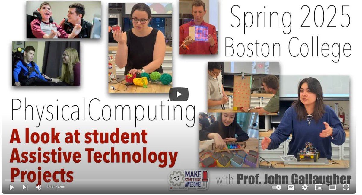Boston College Carroll School (@bccarrollschool) on Twitter photo Students in the class "Physical Computing: Art, Robotics, and Tech for Good" collaborated with <a href="/CSVBC/">BC Campus School</a> to create custom, interactive projects. In this video showcase, they show off creations like sensory-based games and interactive book companions. loom.ly/UqGsw6k Students in the class "Physical Computing: Art, Robotics, and Tech for Good" collaborated with <a href="/CSVBC/">BC Campus School</a> to create custom, interactive projects. In this video showcase, they show off creations like sensory-based games and interactive book companions. loom.ly/UqGsw6k