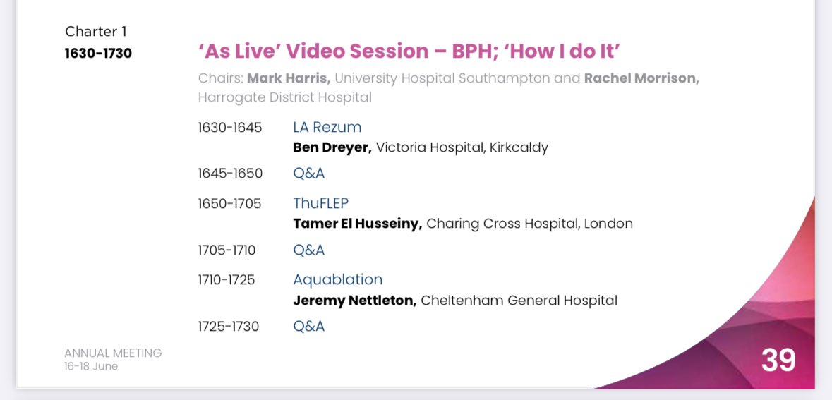 Looking forward to #BAUS25 next week and presenting a semi-live case of Rezum  under LA! Great chance to see the latest developments in #BPH #LABPH #Rezum <a href="/BAUSurology/">BAUS</a> <a href="/BSCEMEA_Urology/">Boston Scientific EMEA - Urology</a> 

📅 Mon 16th June
⏰16:30
📍Charter 1