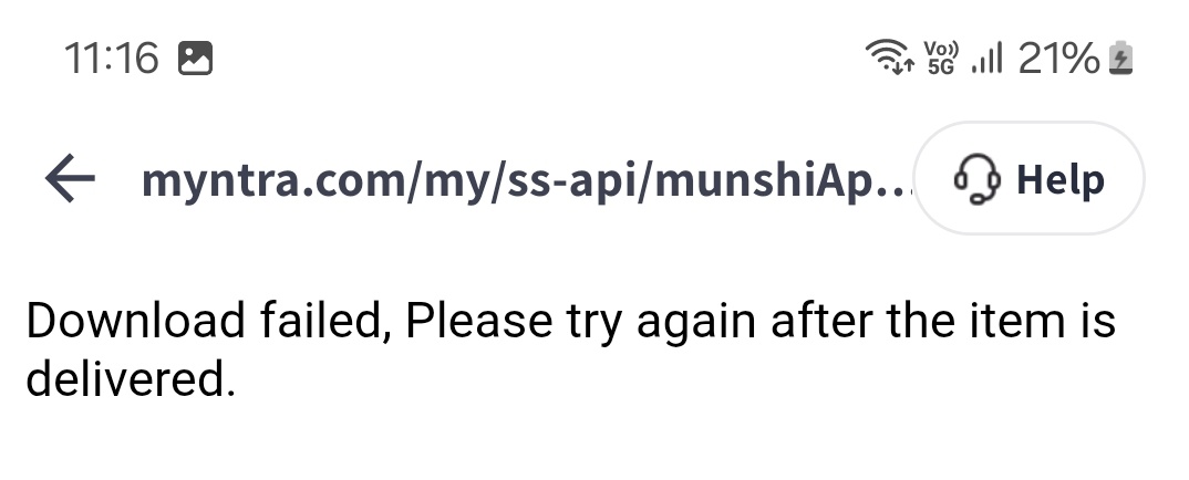 ShivmGhatk's tweet photo. Hello @myntra

I am not able to download the invoice for this order. Please help. https://t.co/3yqbe6UUAY