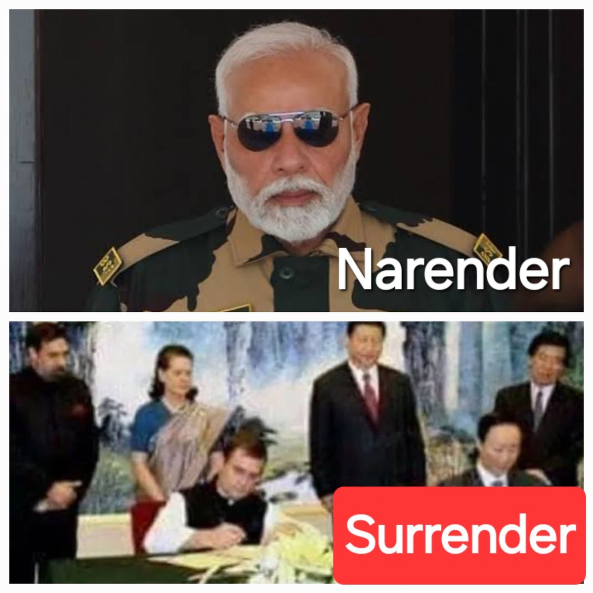 tathvamasi6's tweet photo. This is the actual meaning of Narender-surrender
#SurrenderNehru #SurrenderGandhi https://t.co/yh8EEZYGN5