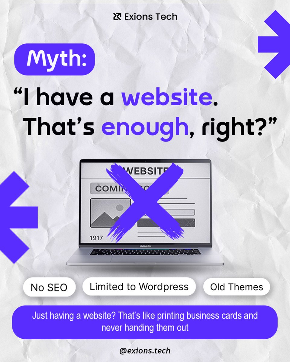 exionstech's tweet photo. Having a website isn’t enough anymore.
Your site should drive sales, improve rankings, and reflect your brand's value.
At Exions Tech, we help you rebuild it right.
DM “REBUILD” to get started.
#WebDevelopment #BusinessGrowth #SEO #ExionsTech https://t.co/zBsZLd1prv
